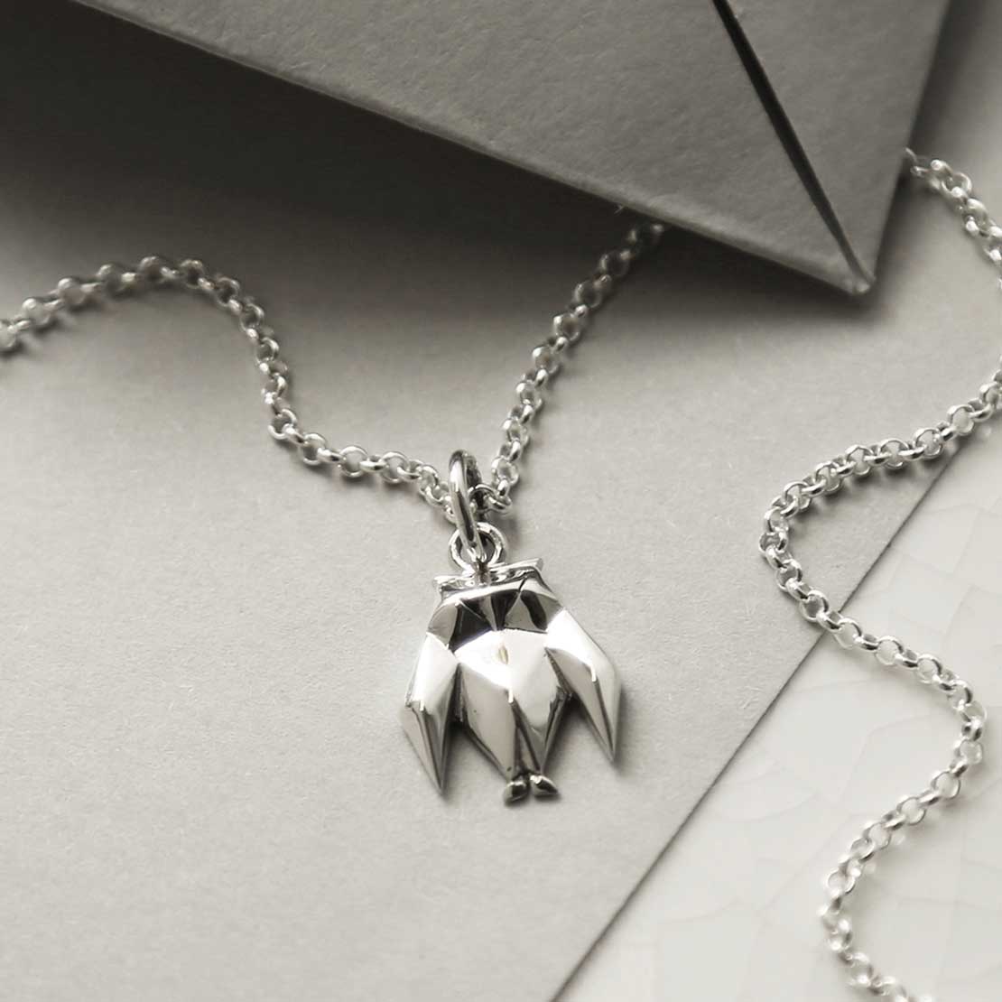 Sterling Silver Polished Origami Owl Necklace