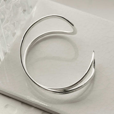 MD357 STERLING SILVER OVAL LOOP BANGLE 5