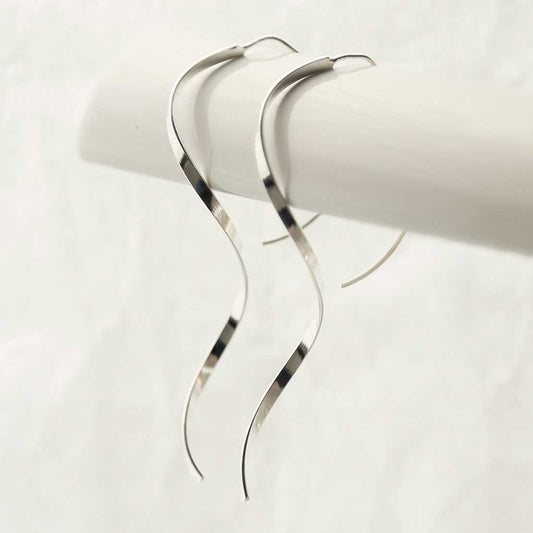 MD359 STERLING SILVER HELIX THREADER EARRINGS 5