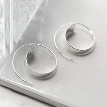 MD360 STERLING SILVER GRADIENT THREADER EARRINGS 2