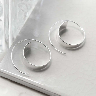 MD360 STERLING SILVER GRADIENT THREADER EARRINGS 2