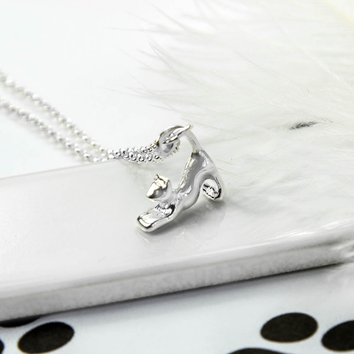 Sterling Silver Pussycat Necklace