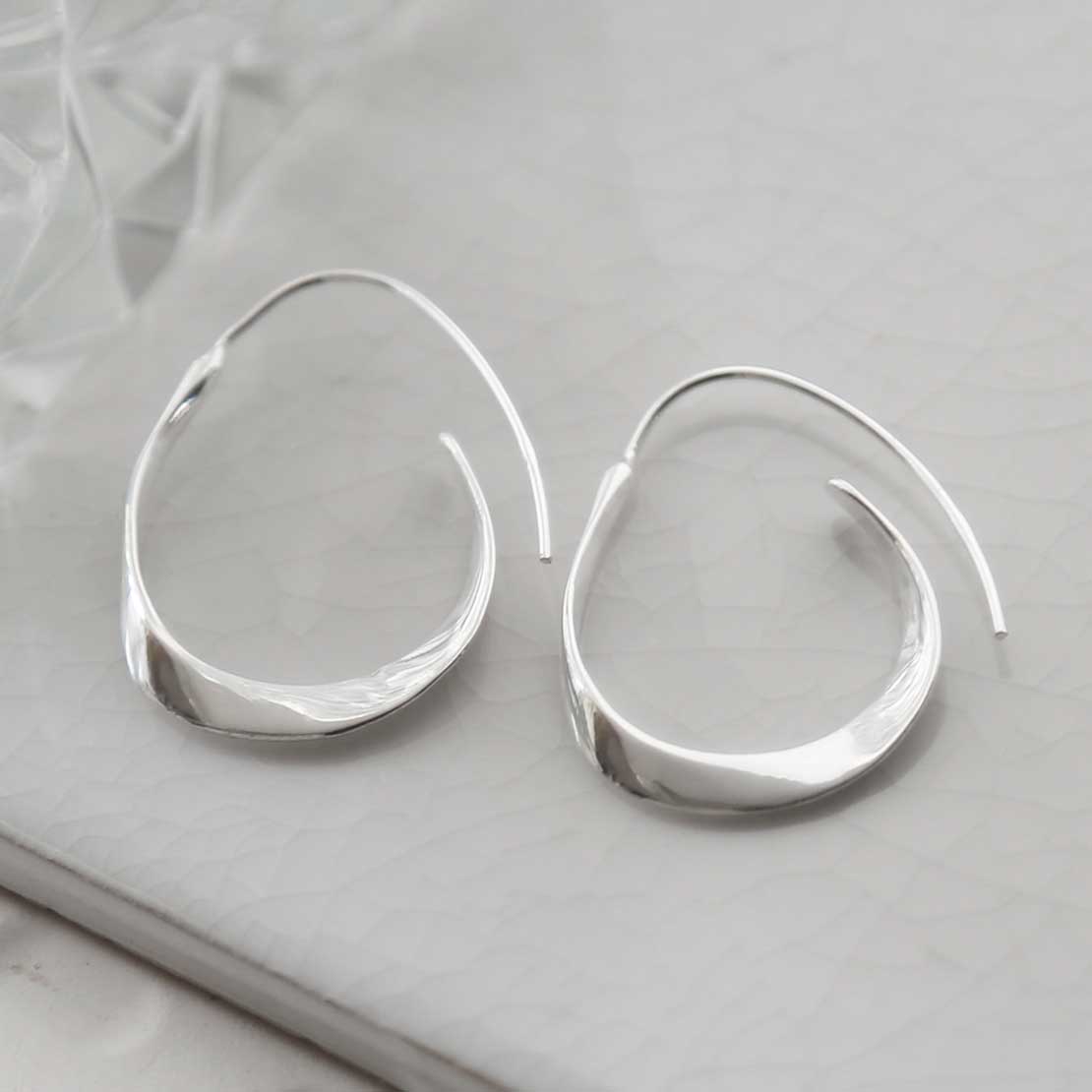 Sterling Silver Bold Loop Hoops