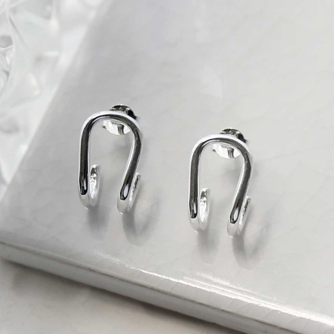 Sterling Silver Saddle Studs