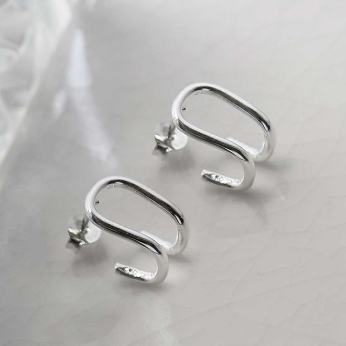 Sterling Silver Saddle Studs