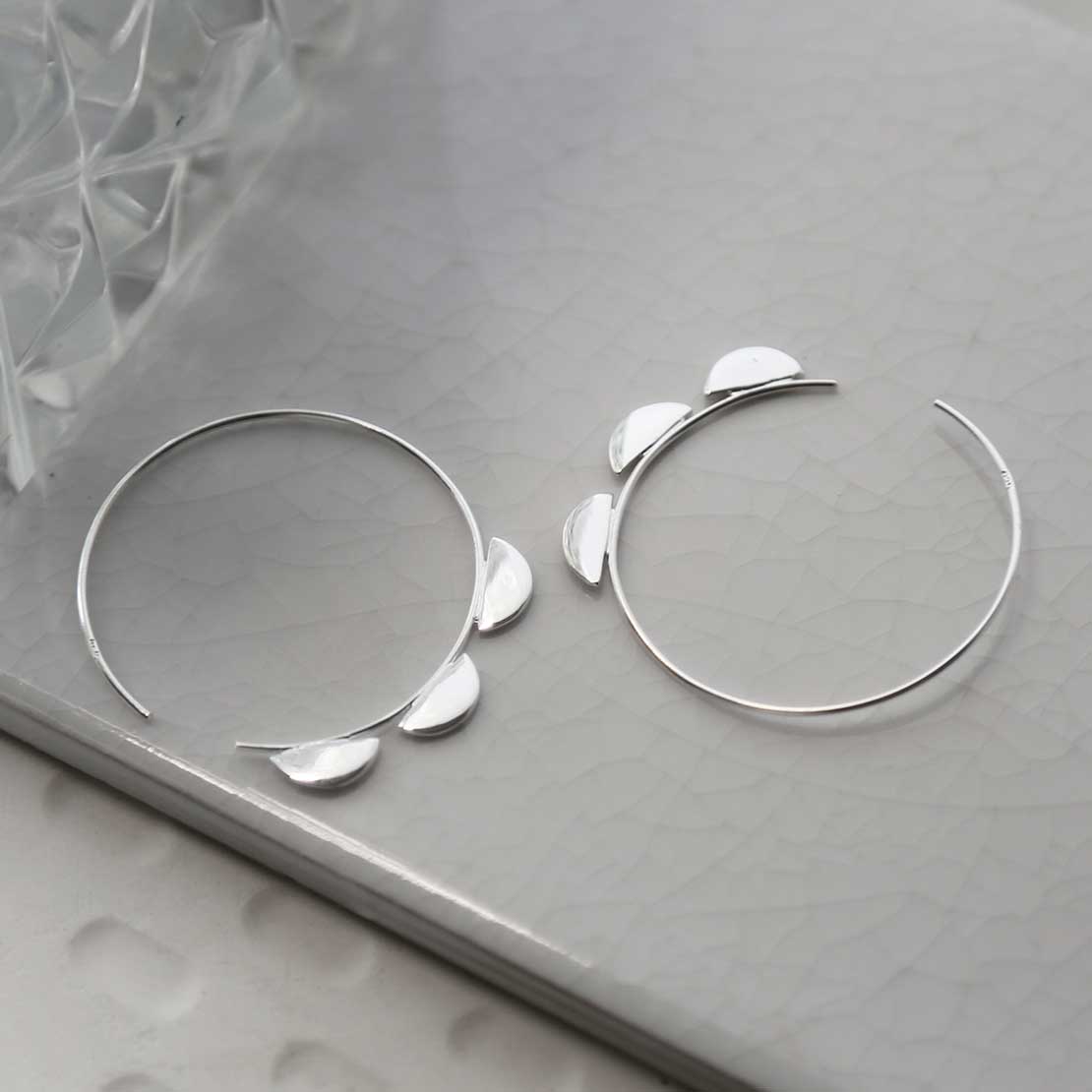 Sterling Silver Alaska Hoops