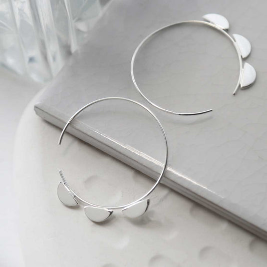 MD372 STERLING SILVER ALASKA HOOPS 4