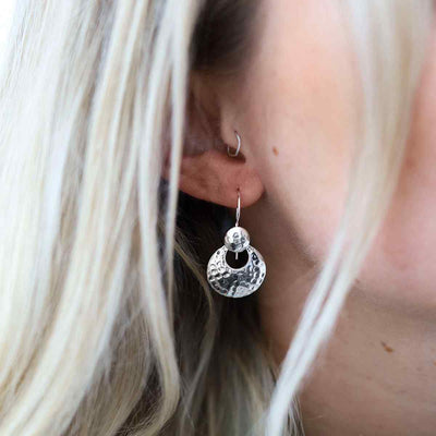 MS1228S STERLING SILVER ECLIPSE EARRINGS MODEL