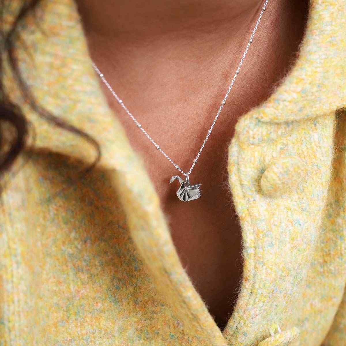 Sterling Silver Polished Origami Owl Necklace