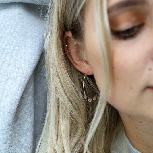 MD372 STERLING SILVER ALASKA HOOPS MODEL