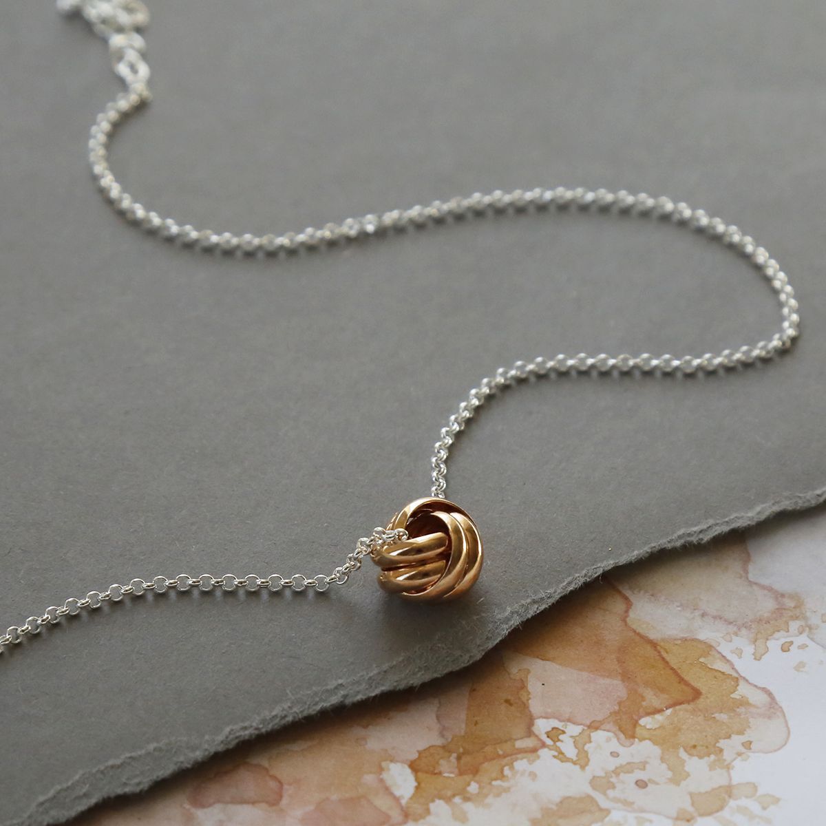Sterling Silver Forever Knot Necklace