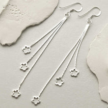 MS1232S STERLING SILVER SHOOTING STARS EARRINGS 1