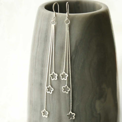 MS1232S STERLING SILVER SHOOTING STARS EARRINGS 2