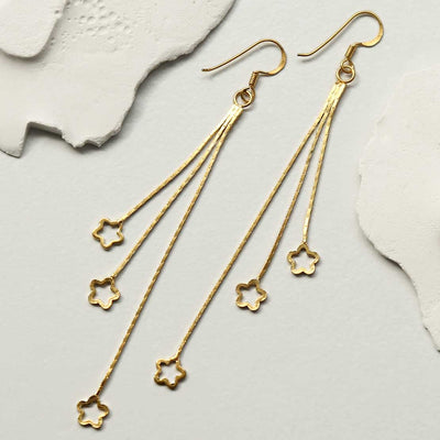 MS1232G_GOLD PLATED SILVER SHOOTING STARS EARRINGS_2