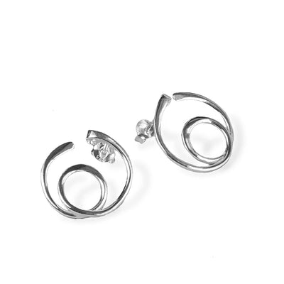 MB142 STERLINGSILVERLOOPSSTUDEARRINGS 003