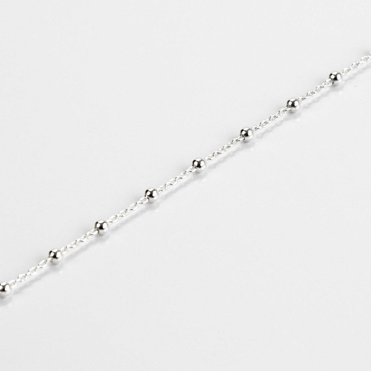 Sterling Silver Satellite Chain Necklace (16-24")