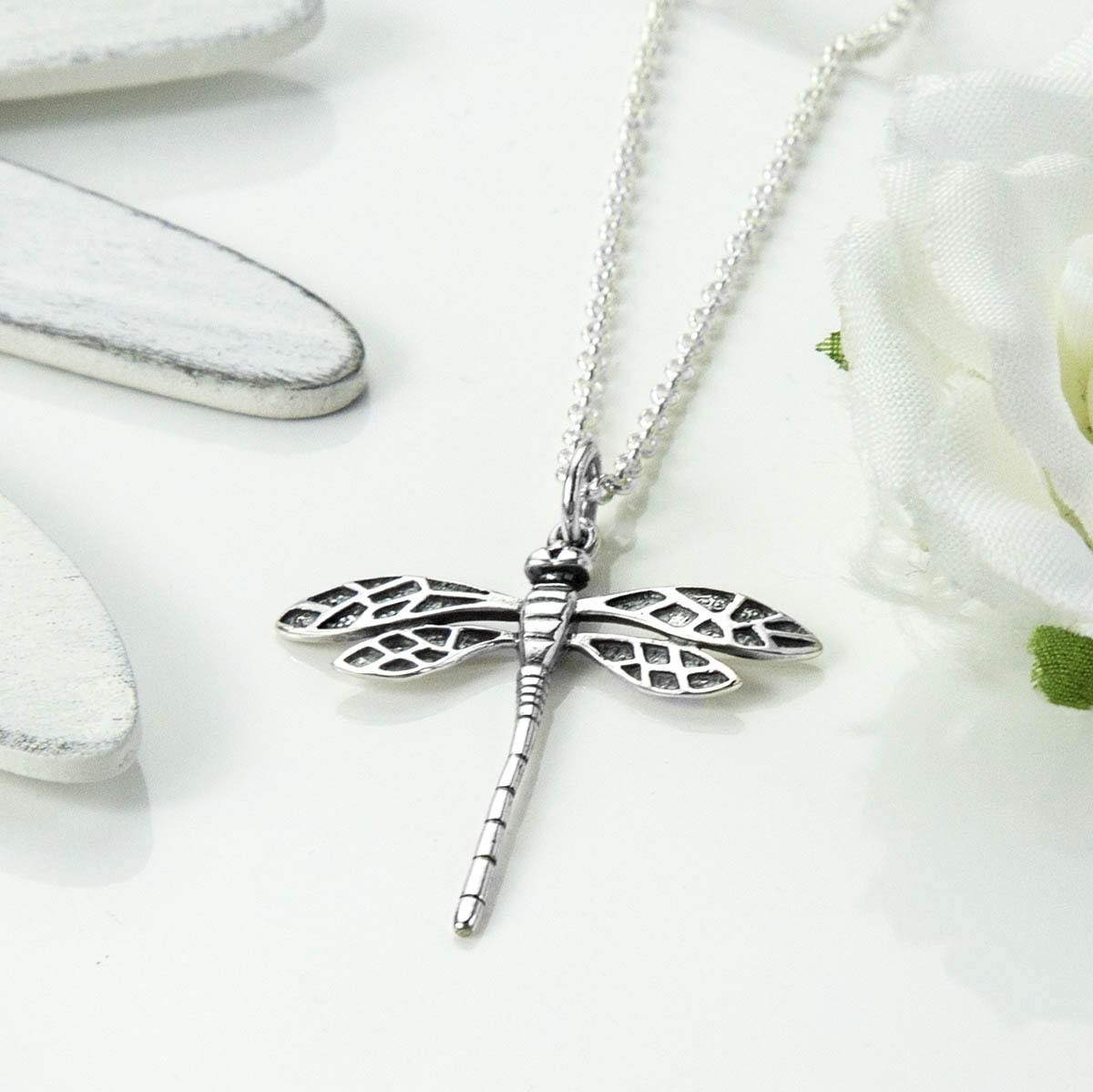 Sterling Silver Dragonfly Necklace