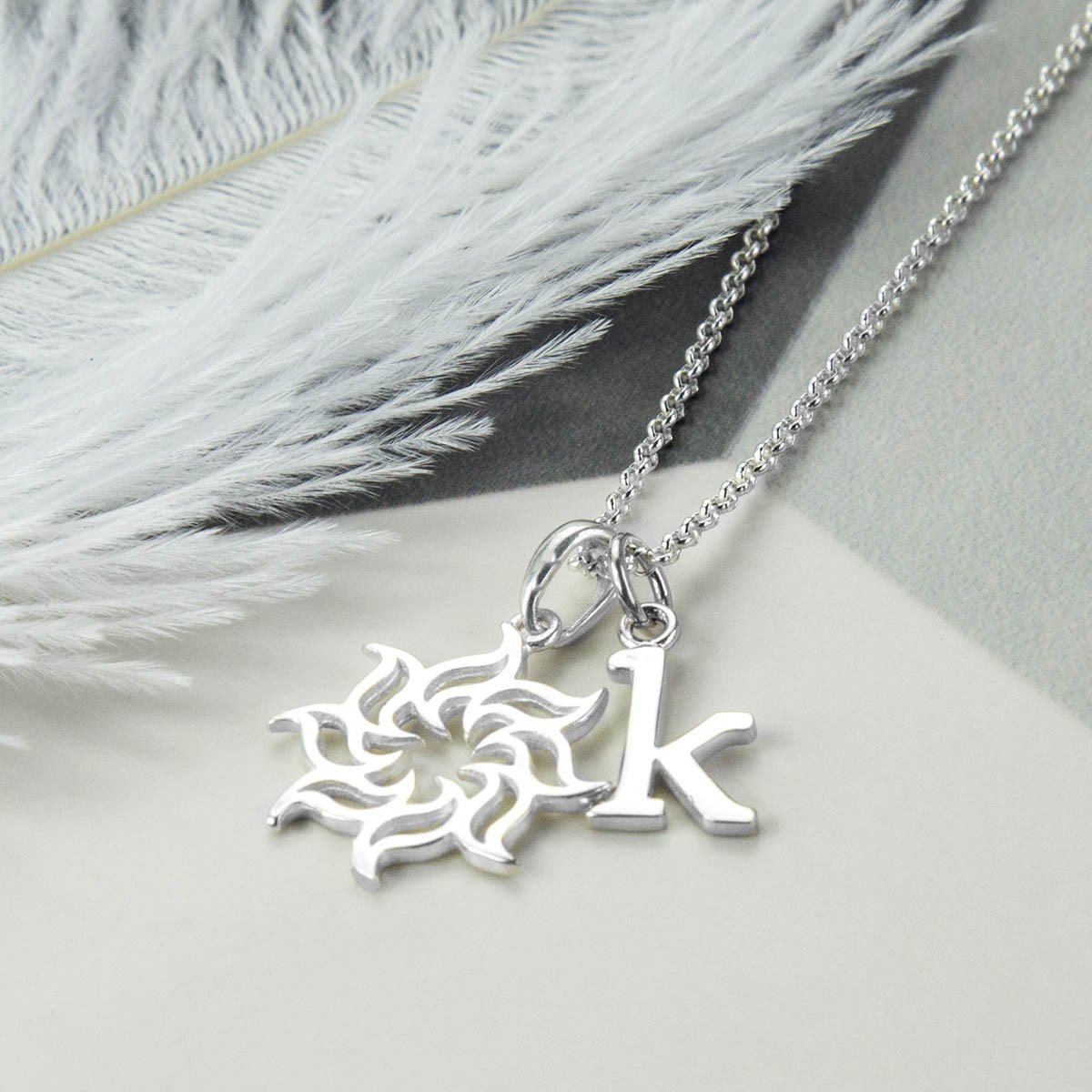 Sterling Silver Fire Star Necklace