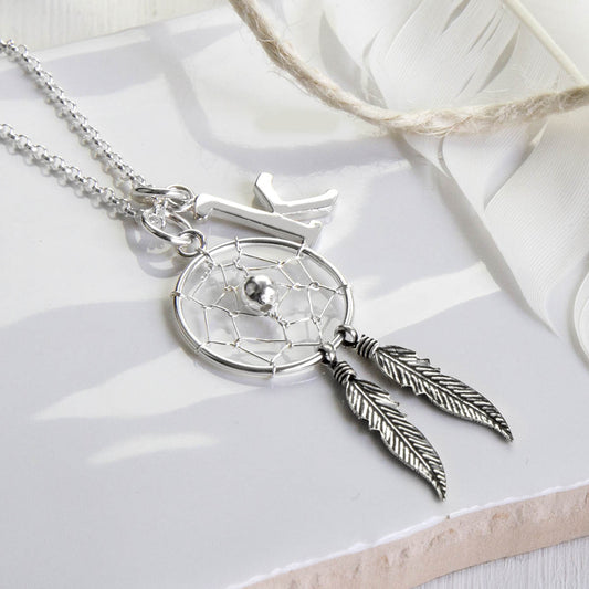 MC251P STERLINGSILVERDREAMCATCHERNECKLACE 004