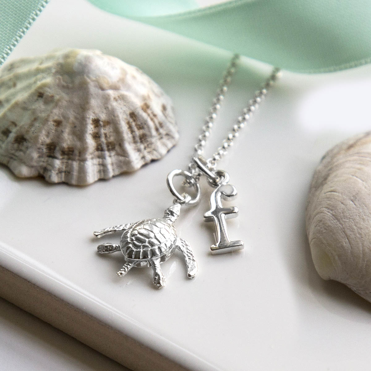 Sterling Silver Turtle Necklace
