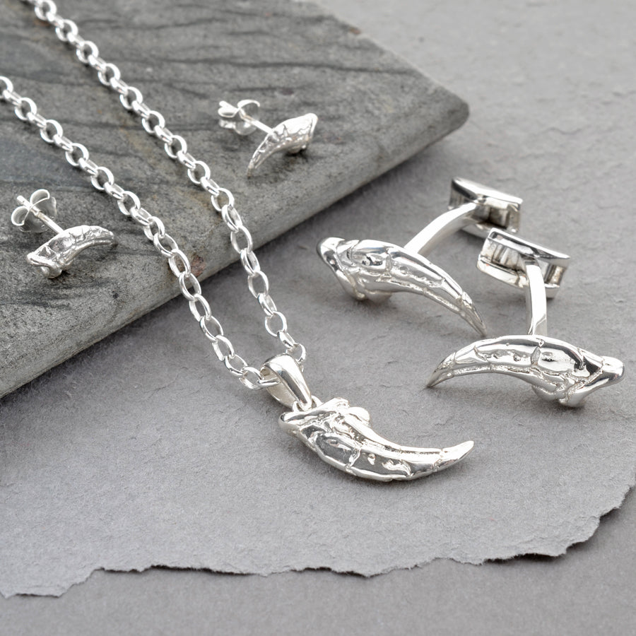 Sterling Silver Raptor Claw Cufflinks