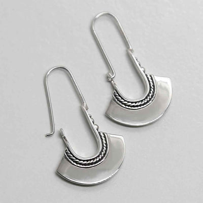 ML970 STERLING SILVER CAIRO EARRINGS 1