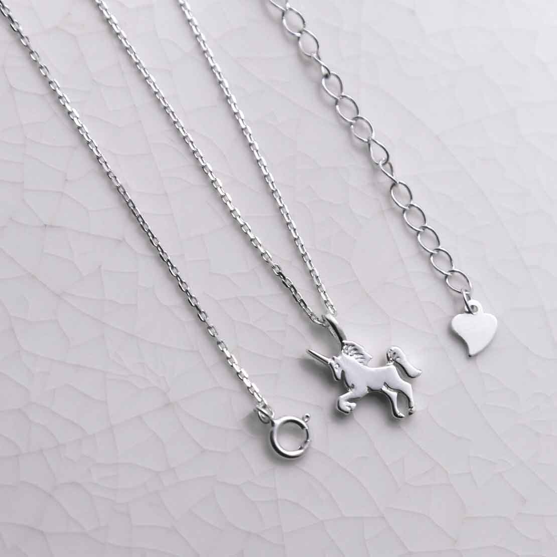 Sterling Silver Unicorn Necklace