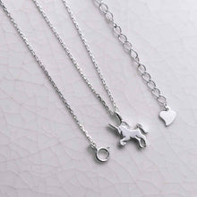 ML981 STERLING SILVER UNICORN NECKLACE 2