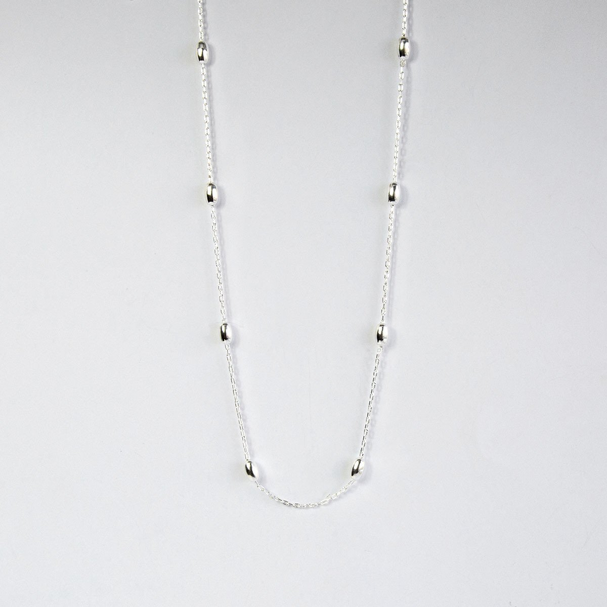 Sterling Silver Dew Drop Necklace (18-24")