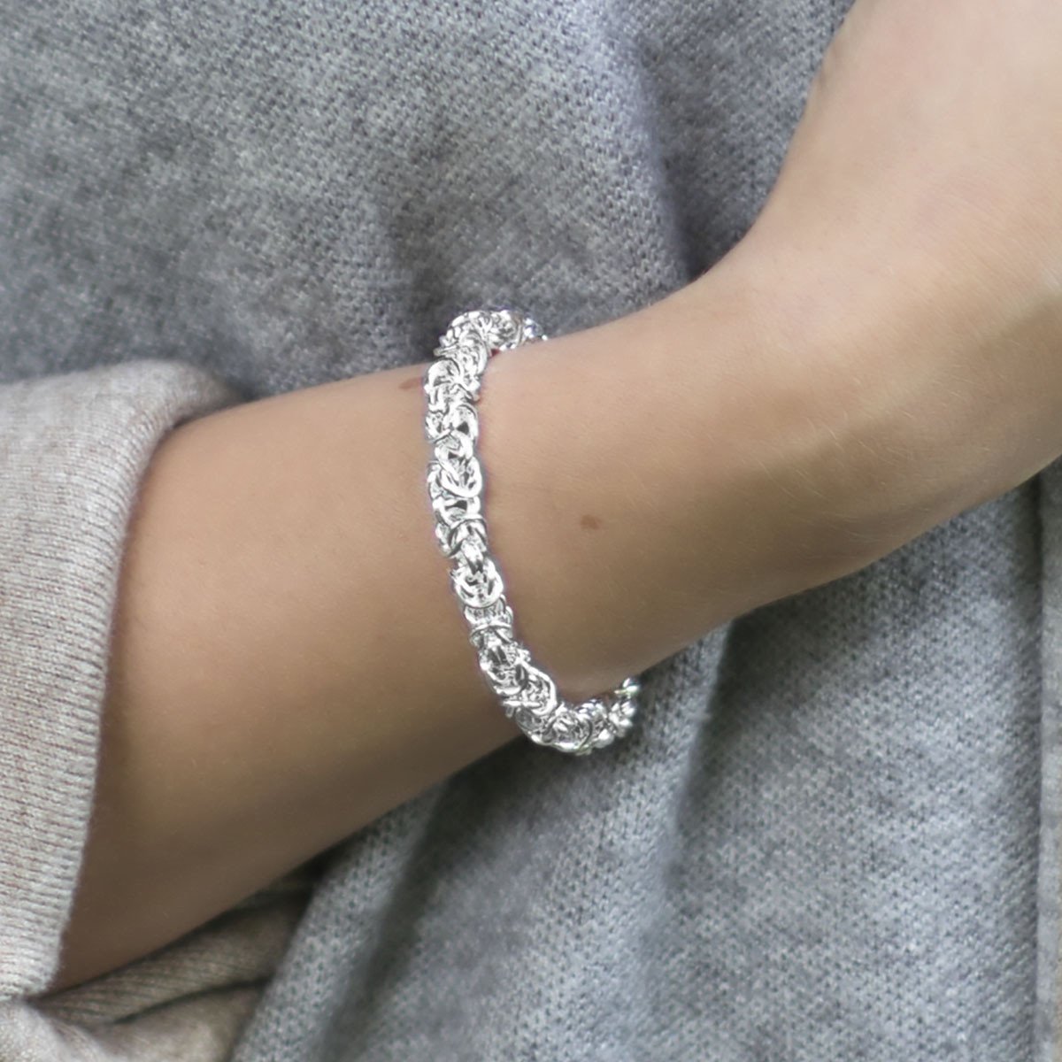 Sterling Silver Soft Circles Bracelet
