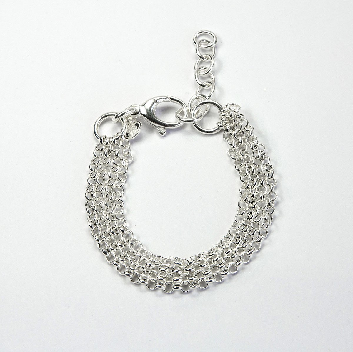 Sterling Silver Four Chain Bracelet