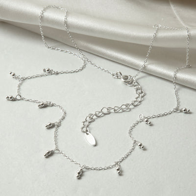 ML968N STERLING SILVER HANGING LANTERNS NECKLACE 1