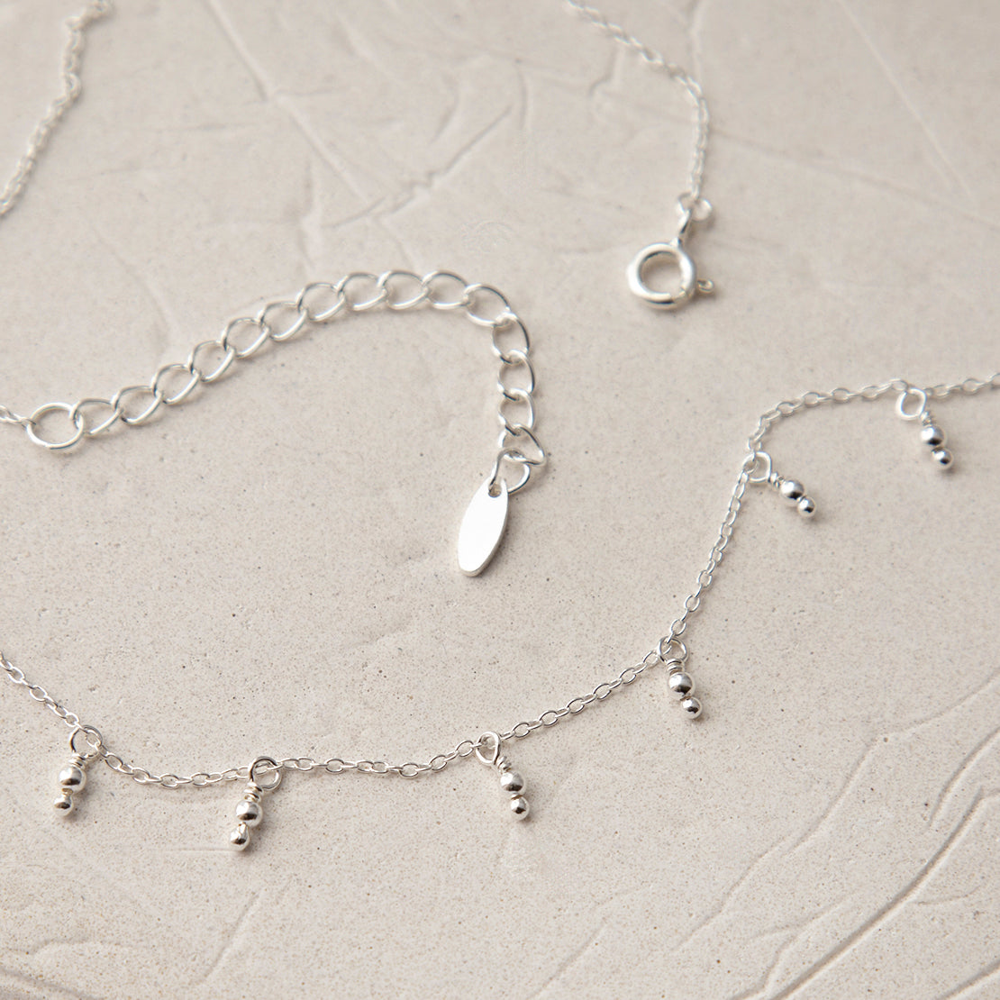 Sterling Silver Hanging Lanterns Necklace