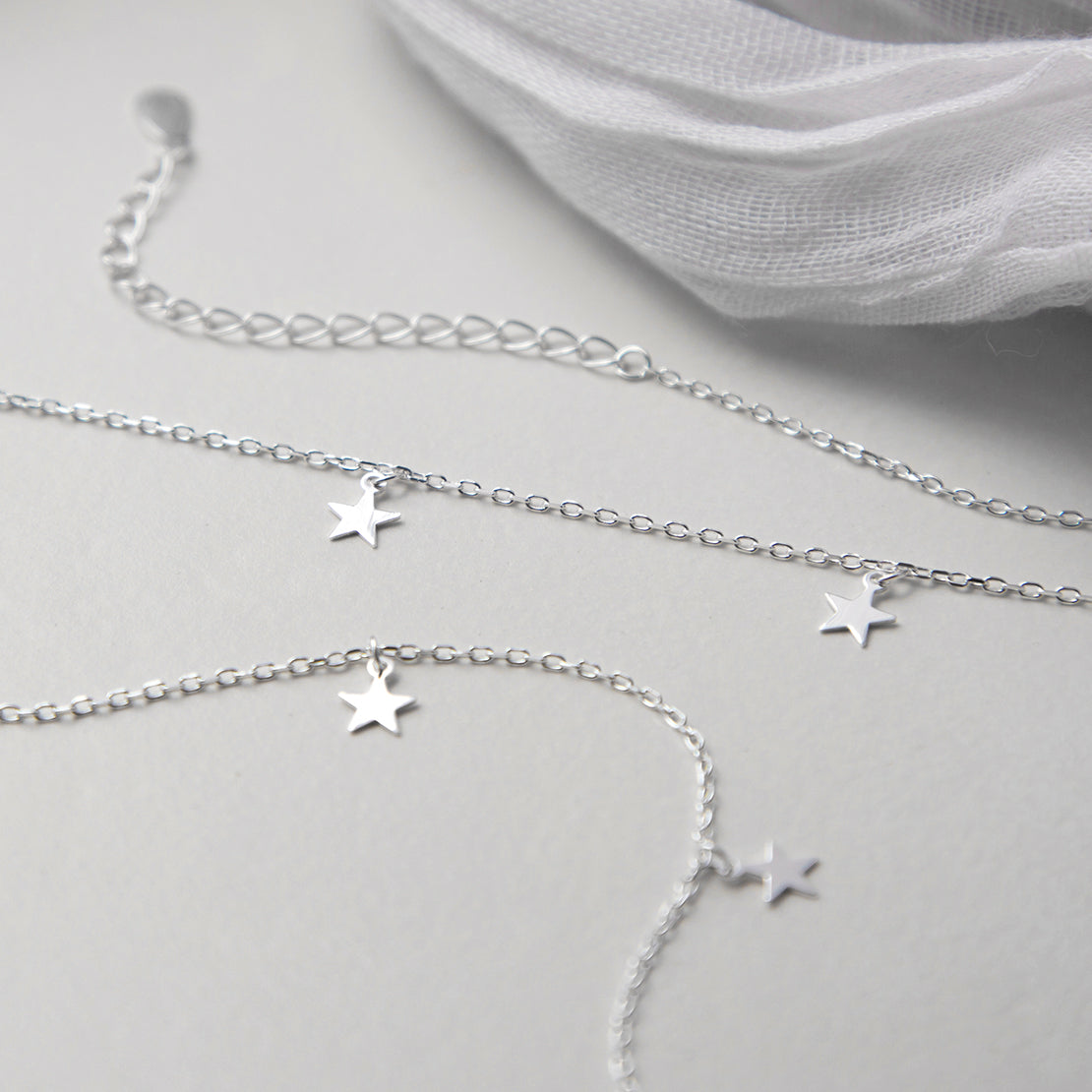 Sterling Silver Star Charm Necklace