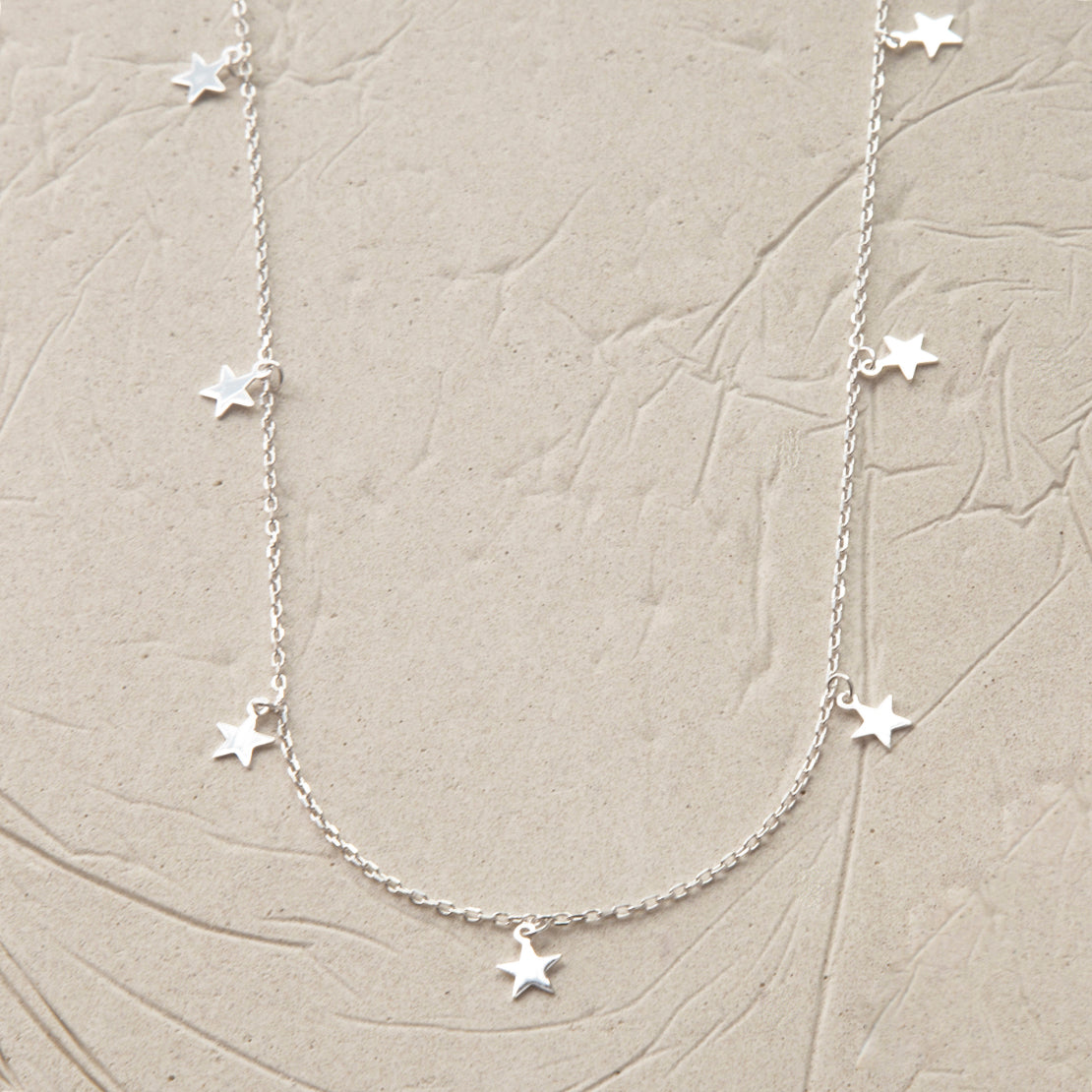 Sterling Silver Star Charm Necklace