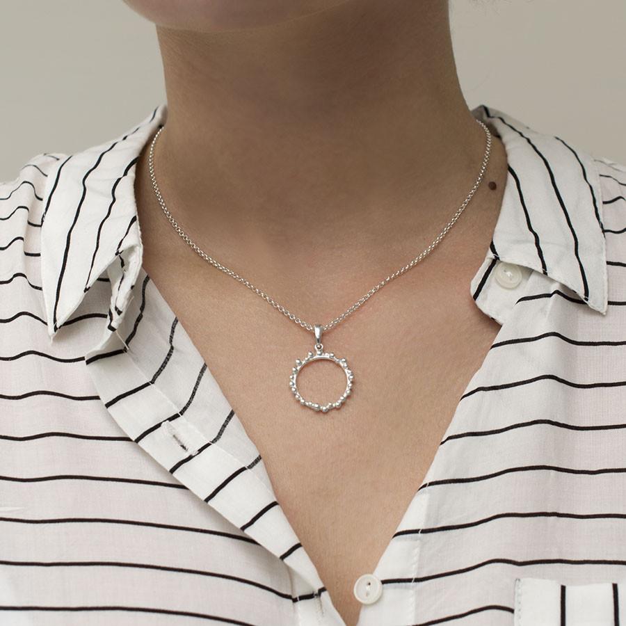 Sterling Silver Splash Necklace