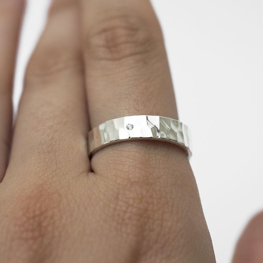 Sterling Silver Diamond Set Secret Message Ring