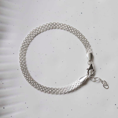 MV1342B STERLING SILVER SLINKY BRACELET 2
