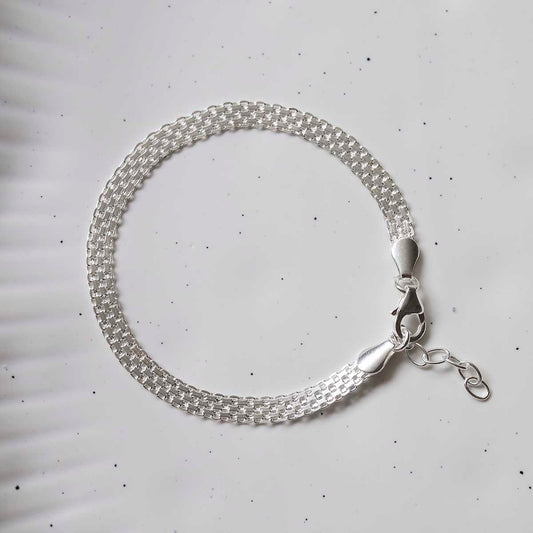 MV1342B STERLING SILVER SLINKY BRACELET 2