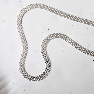 MV1342N STERLING SILVER SLINKY NECKLACE 2