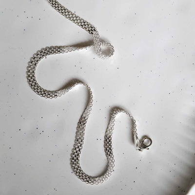 MV1342N STERLING SILVER SLINKY NECKLACE 3