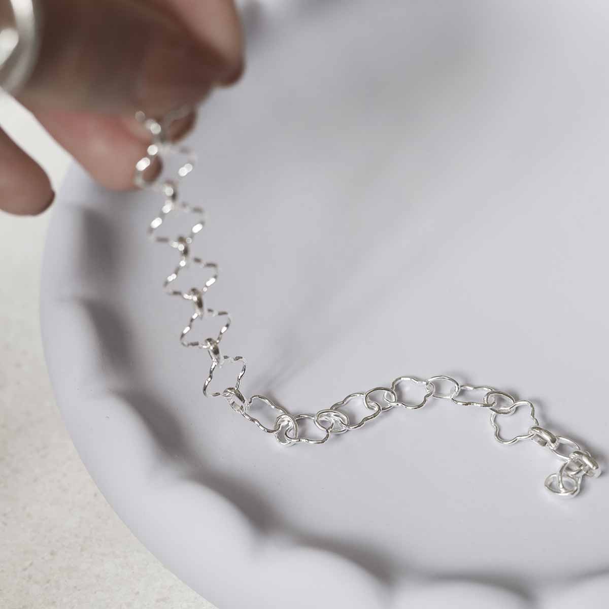 Sterling Silver Clover Bracelet