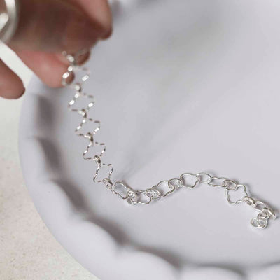 MV1340B STERLING SILVER CLOVER BRACELET 2