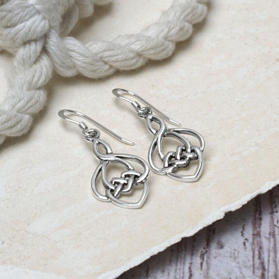 Sterling Silver Celtic Bud Earrings