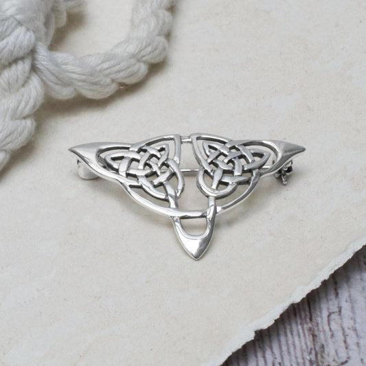 MC222 STERLINGSILVERCELTICKNOTBROOCH 003