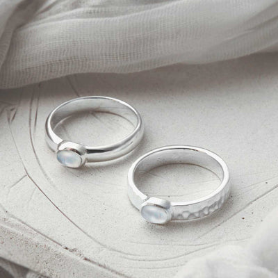 MZB133 MS MZB134 MS STERLING SILVER MOONSTONE SECRET MESSAGE RING 1