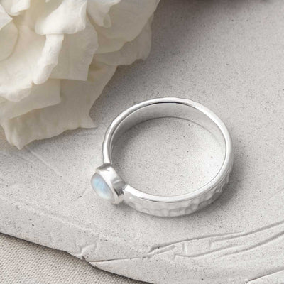 MZB134 MS STERLING SILVER MOONSTONE SECRET MESSAGE RING 2