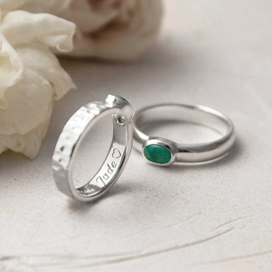 MZB133 T MZB134 T STERLING SILVER TURQUOISE SECRET MESSAGE RING 2