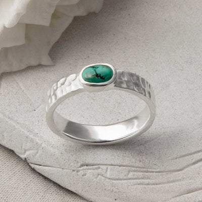 MZB134 T STERLING SILVER TURQUOISE SECRET MESSAGE RING 1