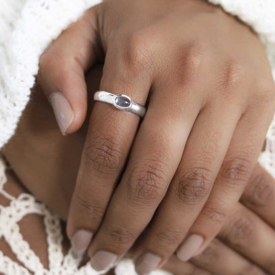 MZB133 BT Sterling Silver Blue Topaz Secret Message Ring MODEL 1